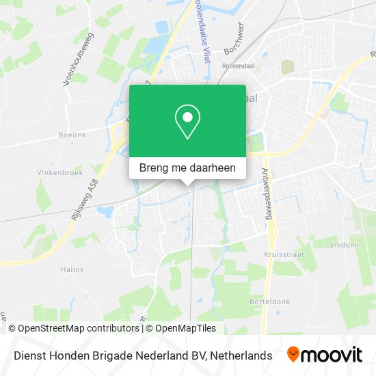 Dienst Honden Brigade Nederland BV kaart