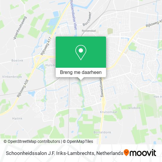 Schoonheidssalon J.F. Iriks-Lambrechts kaart