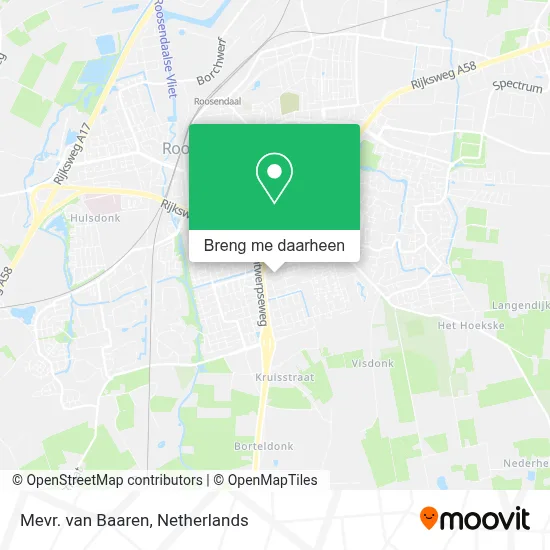 Mevr. van Baaren kaart