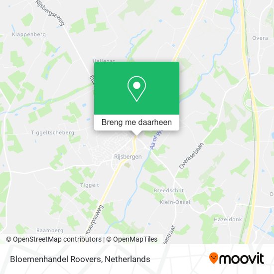 Bloemenhandel Roovers kaart