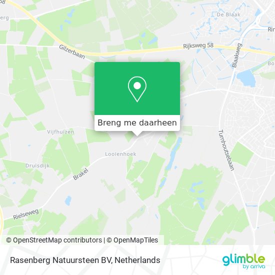 Rasenberg Natuursteen BV kaart