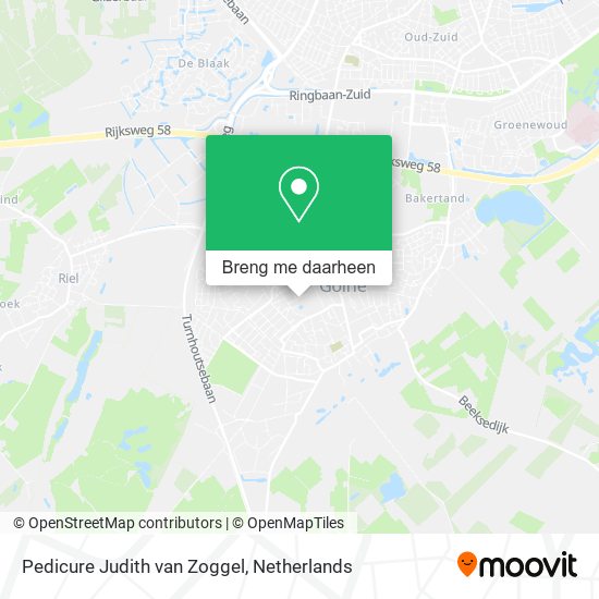 Pedicure Judith van Zoggel kaart