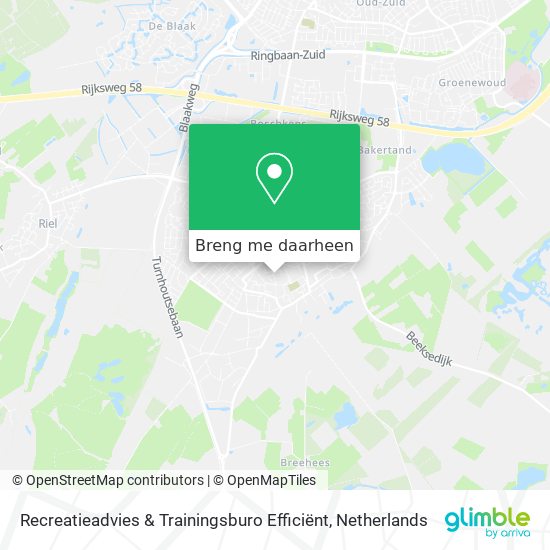 Recreatieadvies & Trainingsburo Efficiënt kaart