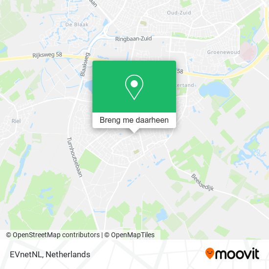 EVnetNL kaart