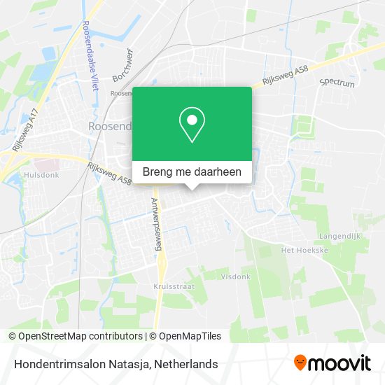 Hondentrimsalon Natasja kaart