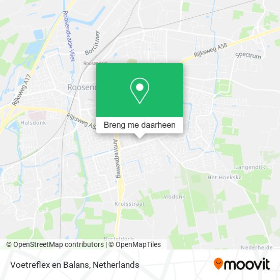 Voetreflex en Balans kaart