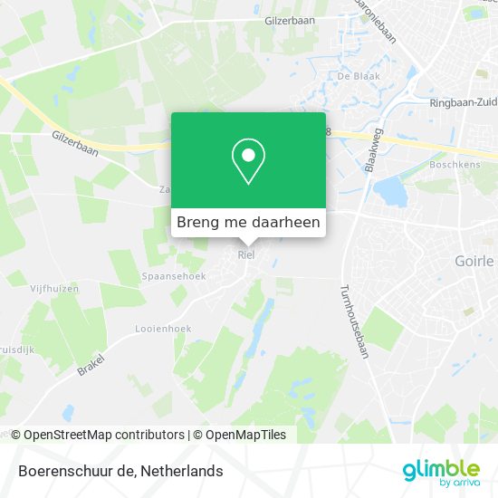 Boerenschuur de kaart