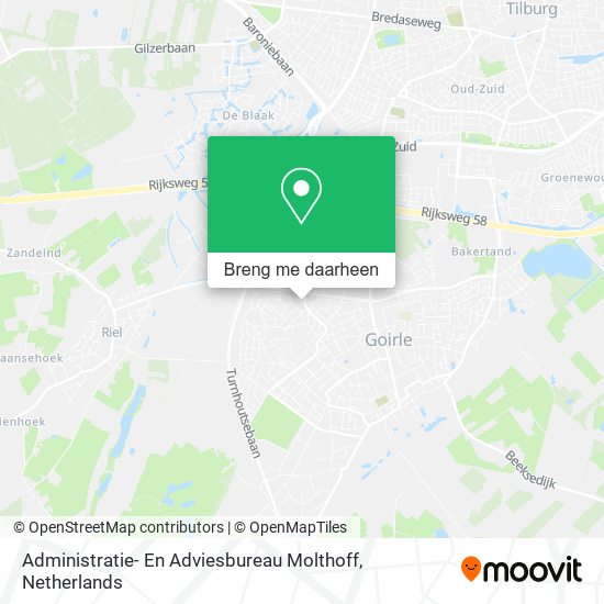 Administratie- En Adviesbureau Molthoff kaart