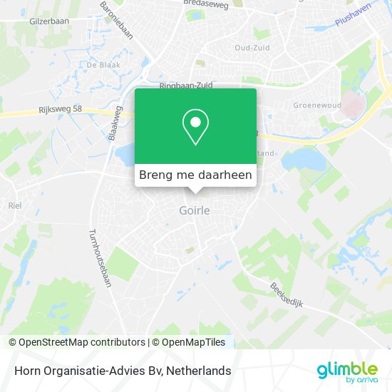 Horn Organisatie-Advies Bv kaart