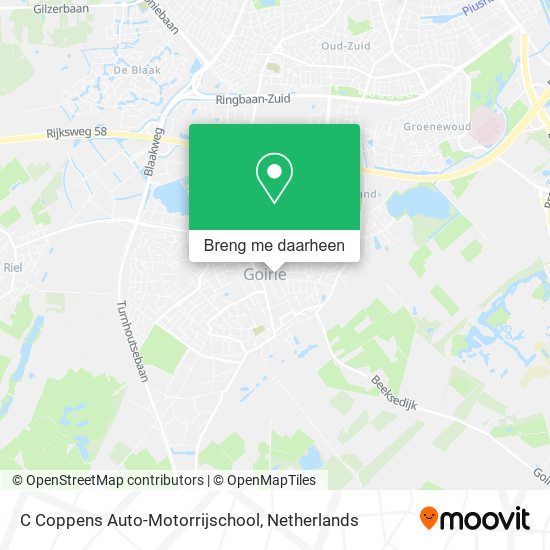 C Coppens Auto-Motorrijschool kaart