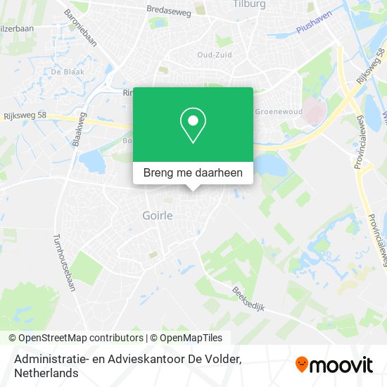 Administratie- en Advieskantoor De Volder kaart