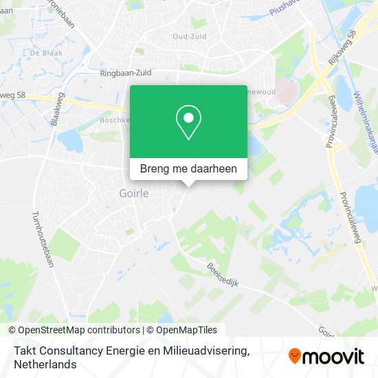 Takt Consultancy Energie en Milieuadvisering kaart