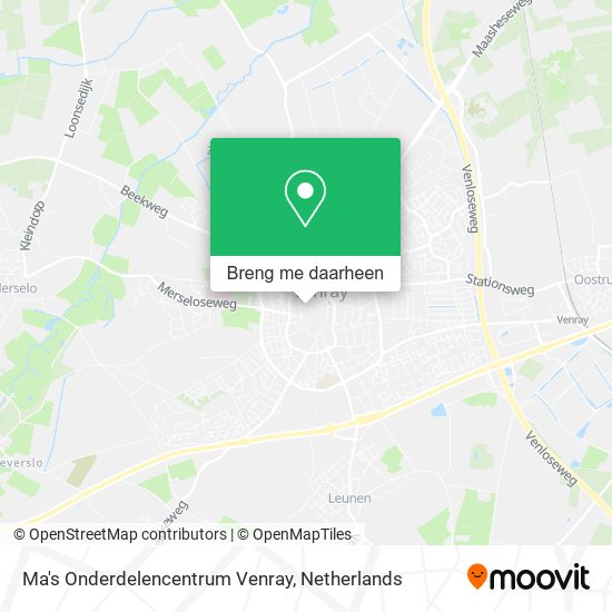 Ma's Onderdelencentrum Venray kaart