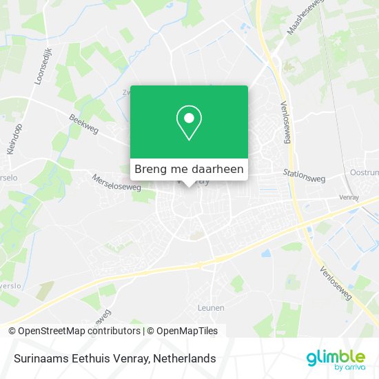 Surinaams Eethuis Venray kaart