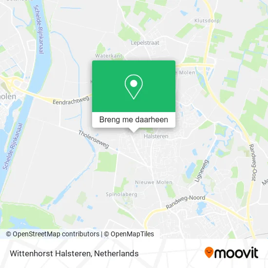 Wittenhorst Halsteren kaart