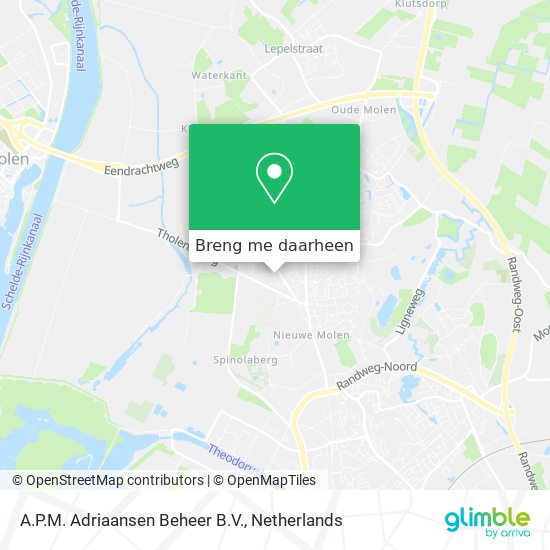 A.P.M. Adriaansen Beheer B.V. kaart