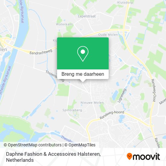 Daphne Fashion & Accessoires Halsteren kaart