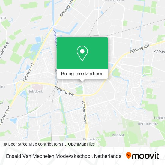 Ensaid Van Mechelen Modevakschool kaart