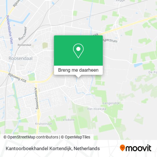 Kantoorboekhandel Kortendijk kaart