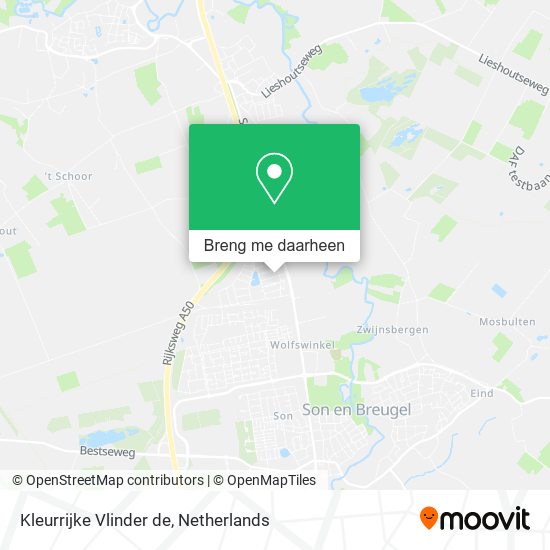 Kleurrijke Vlinder de kaart