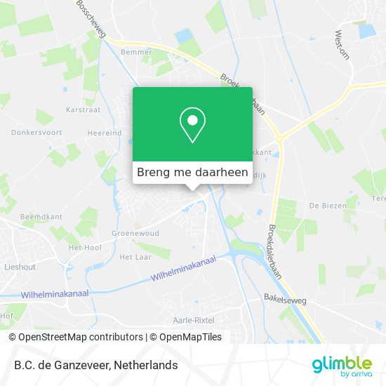 B.C. de Ganzeveer kaart