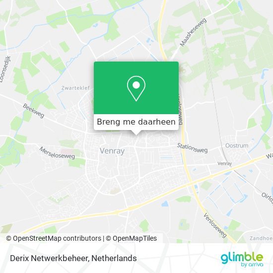 Derix Netwerkbeheer kaart