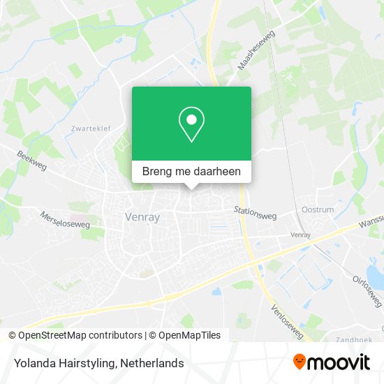 Yolanda Hairstyling kaart