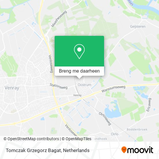 Tomczak Grzegorz Bagat kaart