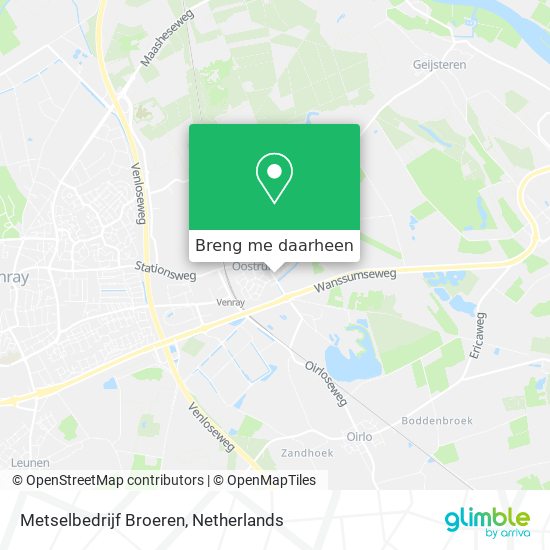 Metselbedrijf Broeren kaart