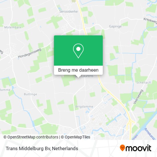 Trans Middelburg Bv kaart