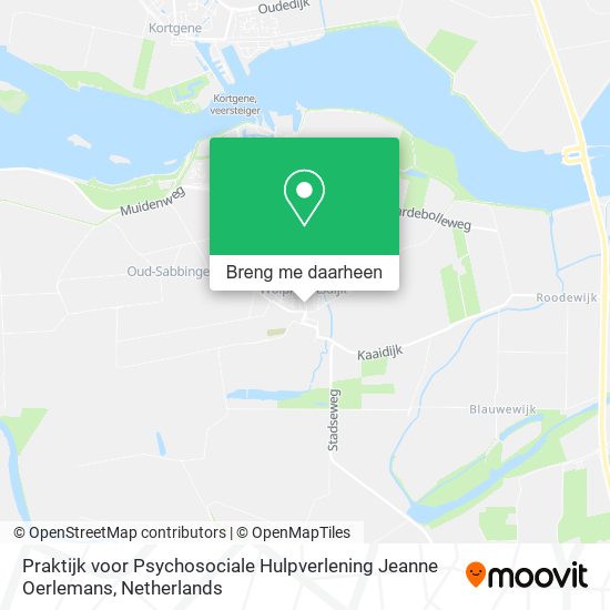 Praktijk voor Psychosociale Hulpverlening Jeanne Oerlemans kaart