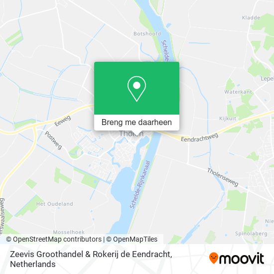 Zeevis Groothandel & Rokerij de Eendracht kaart