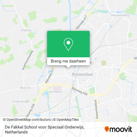 De Fakkel School voor Speciaal Onderwijs kaart