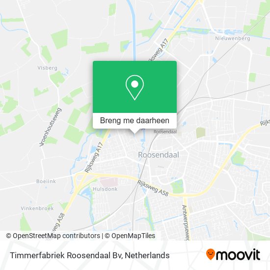 Timmerfabriek Roosendaal Bv kaart