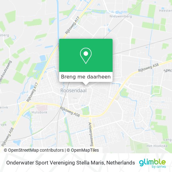 Onderwater Sport Vereniging Stella Maris kaart