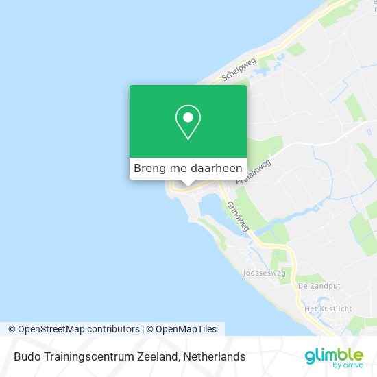 Budo Trainingscentrum Zeeland kaart