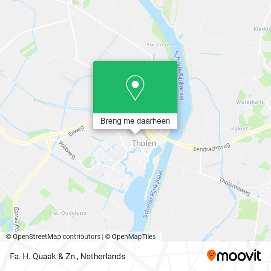 Fa. H. Quaak & Zn. kaart
