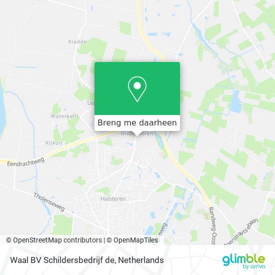 Waal BV Schildersbedrijf de kaart