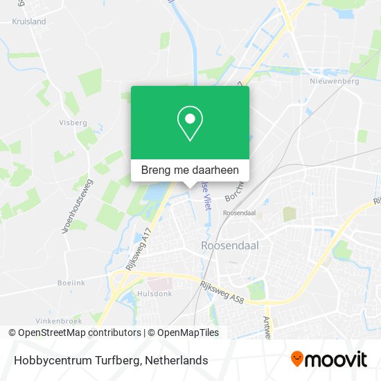 Hobbycentrum Turfberg kaart