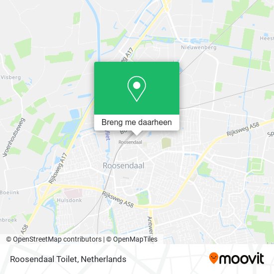 Roosendaal Toilet kaart