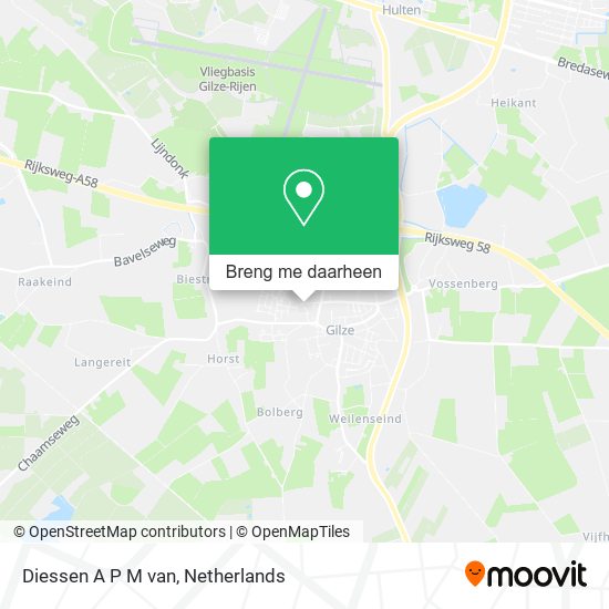 Diessen A P M van kaart