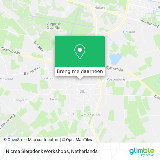 Nicrea Sieraden&Workshops kaart