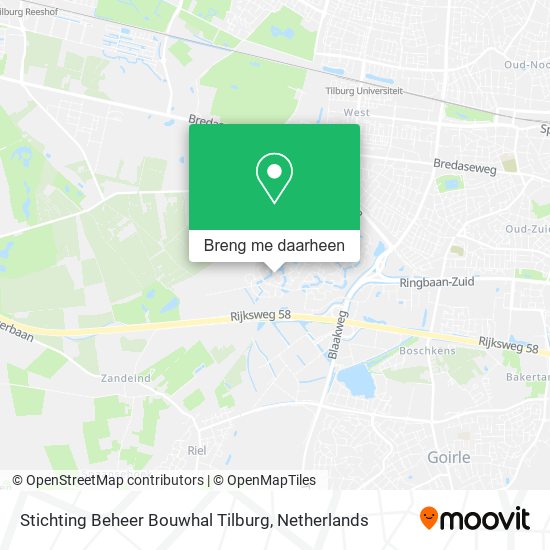 Stichting Beheer Bouwhal Tilburg kaart