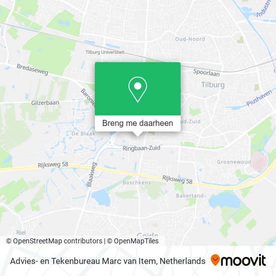 Advies- en Tekenbureau Marc van Item kaart
