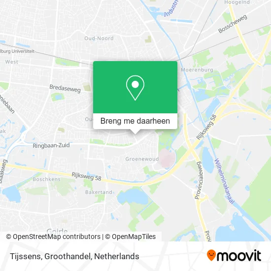 Tijssens, Groothandel kaart