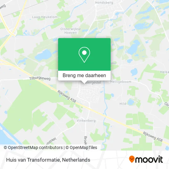 Huis van Transformatie kaart