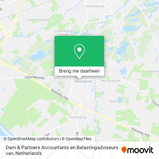 Dam & Partners Accountants en Belastingadviseurs van kaart
