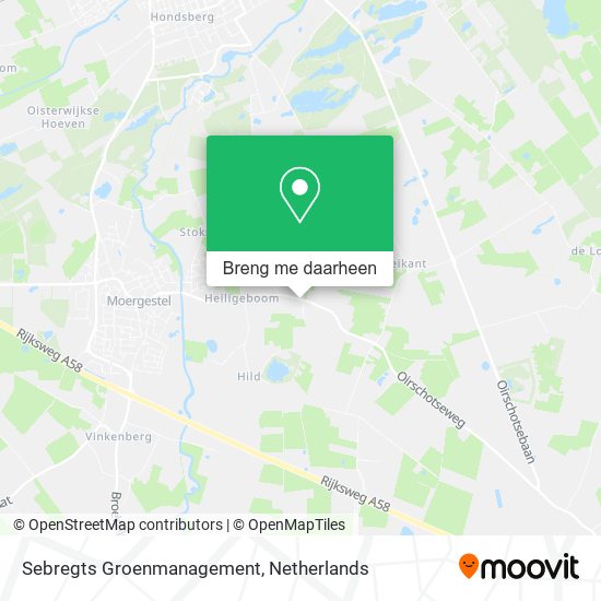 Sebregts Groenmanagement kaart