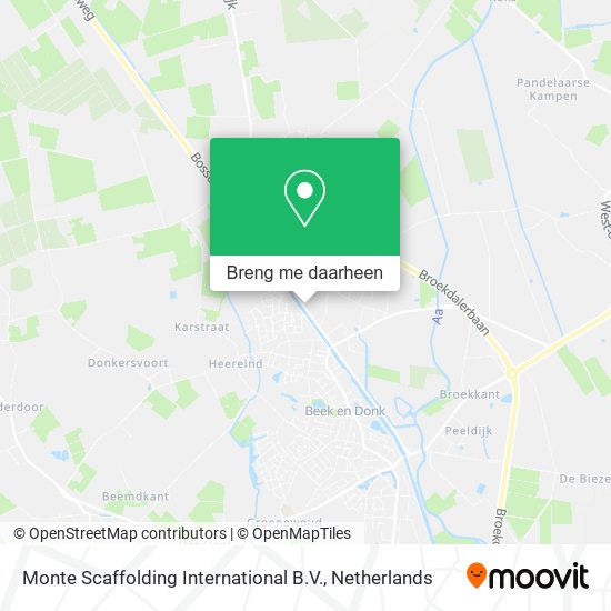 Monte Scaffolding International B.V. kaart
