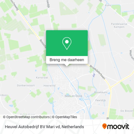 Heuvel Autobedrijf BV Mari vd kaart